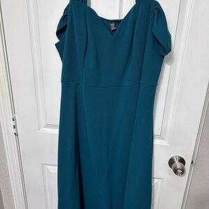 Elegant Teal Dress